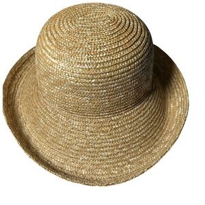 Coastal Straw Sun Hat Wide Brim Wheatbraid Woven Giovannio OS